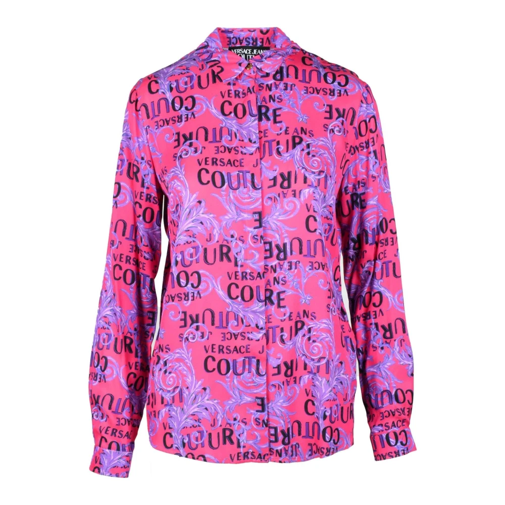 Versace Jeans Couture Viscose Shirt Pink Dames