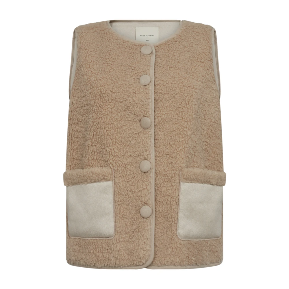 Freequent Lamby taupe Beige Dames