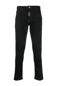 02 BLACK Skinny Fit Denim Hose