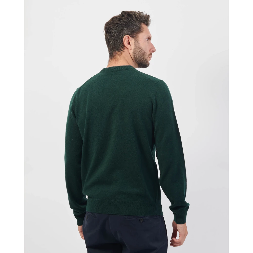Boss Groene wollen trui Green Heren