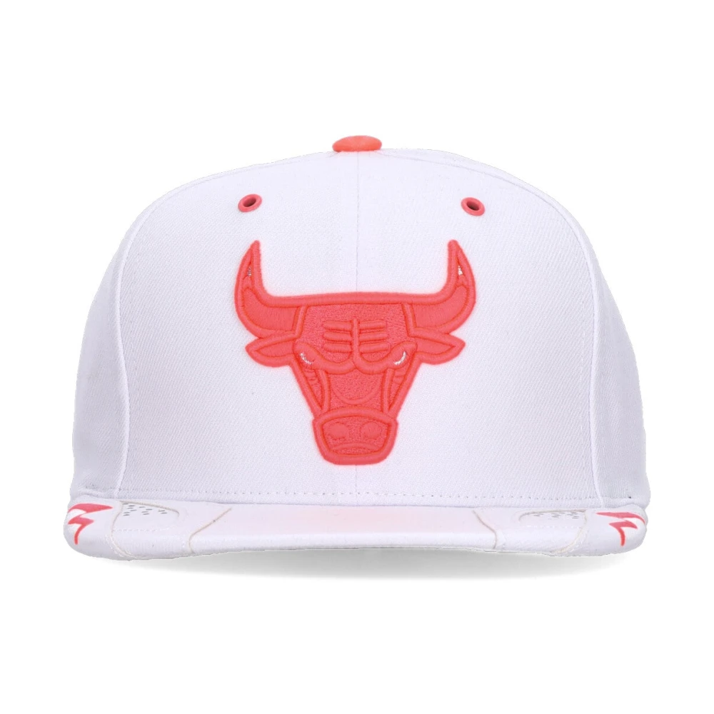 Mitchell & Ness Chicago Bulls Platte Klep Snapback Pet White Unisex