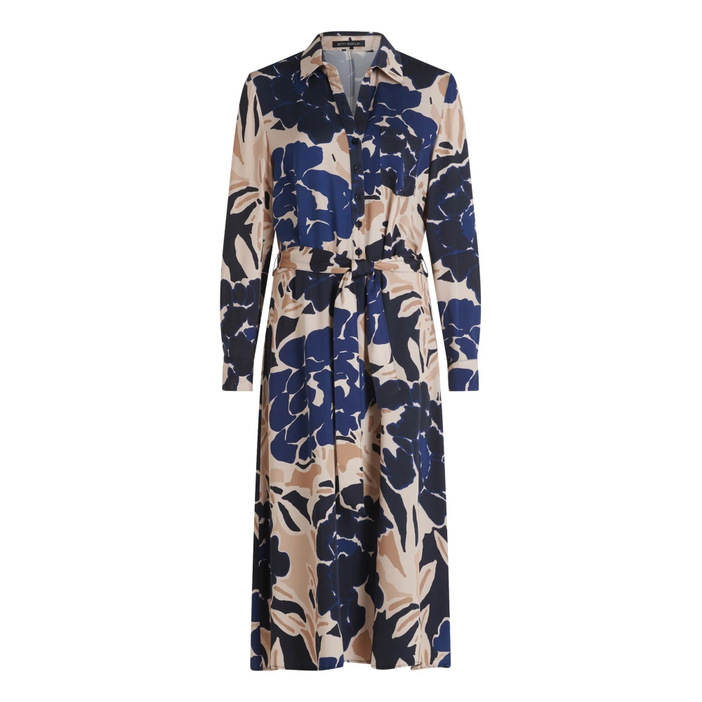 Betty Barclay Geblokte Jurk Trendy Stijl Multicolor Dames