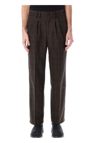 Men Clothing Trousers Brown AW22