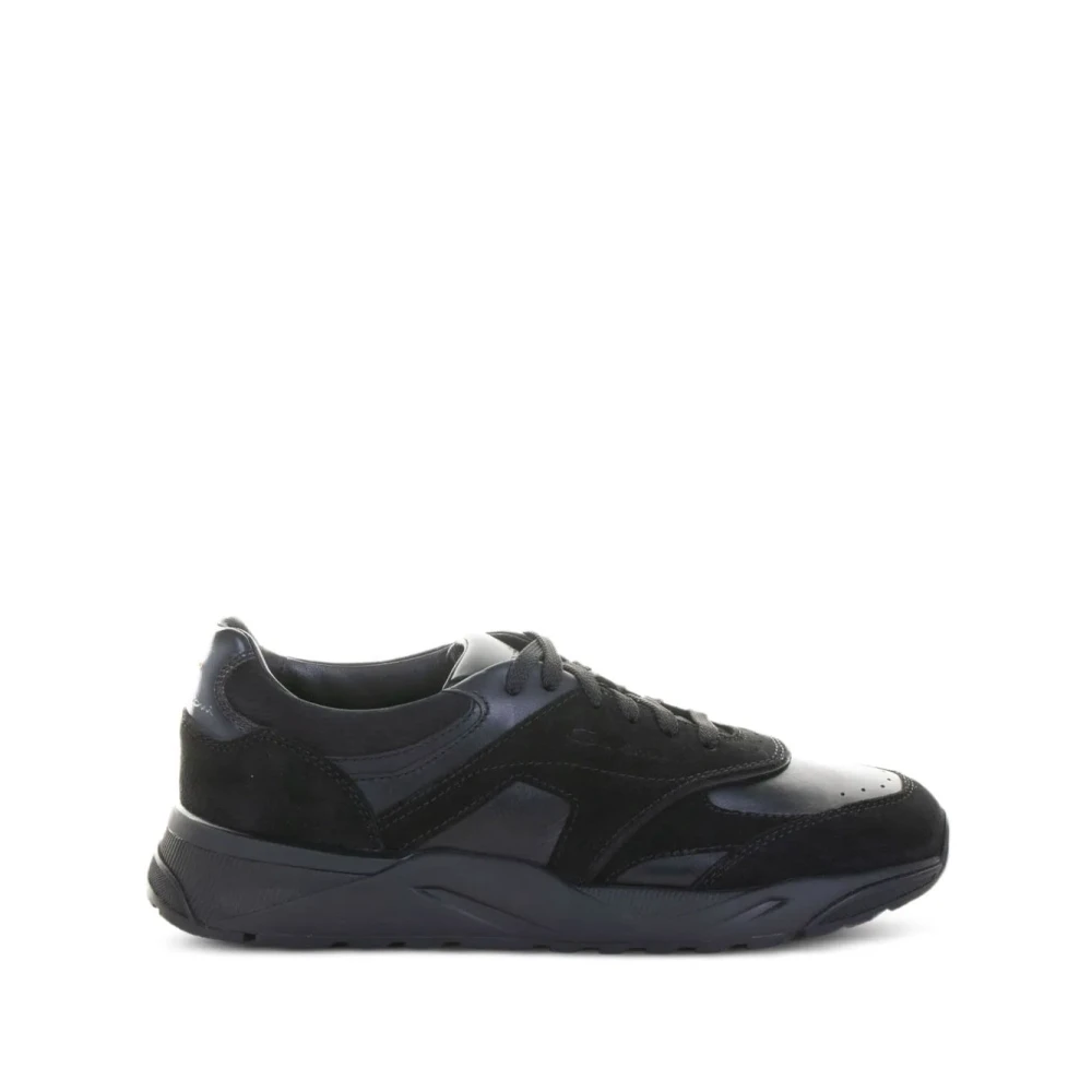 Santoni Men's Black Innova Trainers - Sneakers - 7 Uk - Shoes