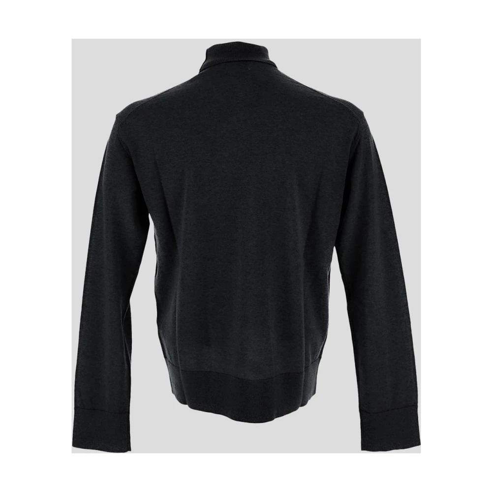 Laneus Wollen Turtleneck Gebreid Black Heren