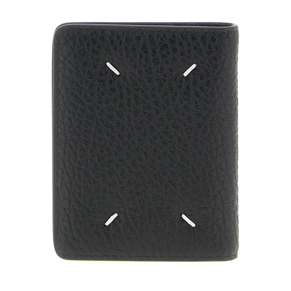 Maison Margiela , Wallets & Cardholders, Male, Black, One Size, Black Leather Wallet With Chain And Key Ring - Image 4