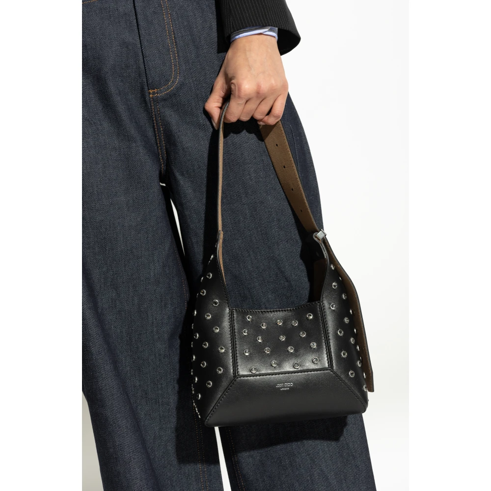 Jimmy Choo Schoudertas 'Diamond Small' Black Dames