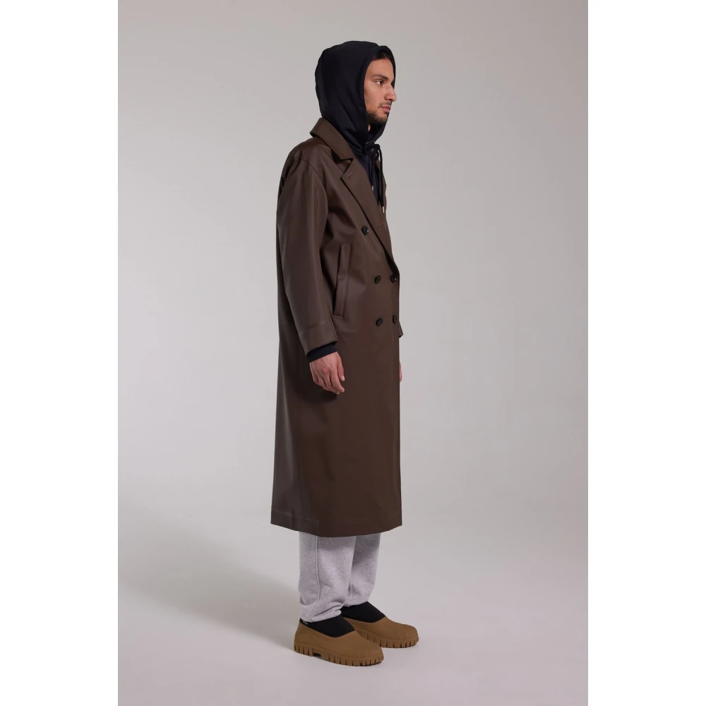Stutterheim Waterdichte Dubbelrijige Overjas Brown Heren