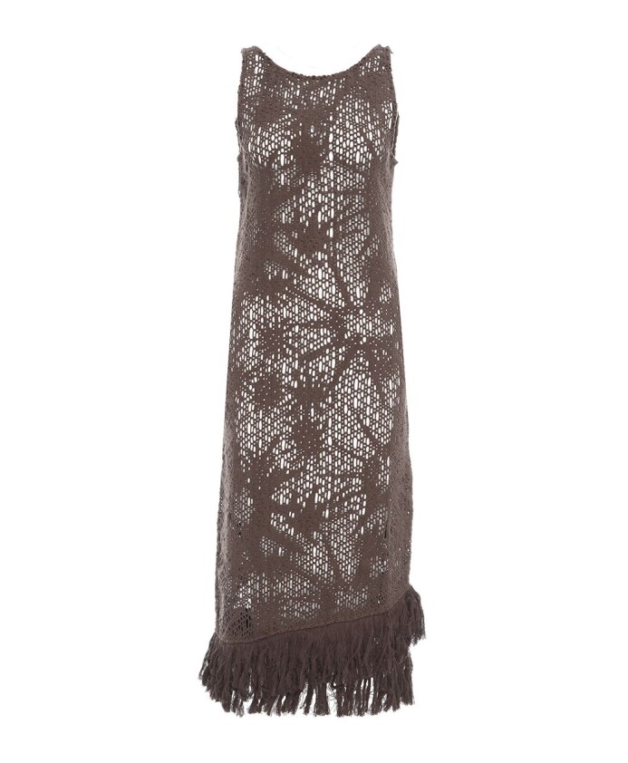 brown-crochet-dress-with-fringed-hem