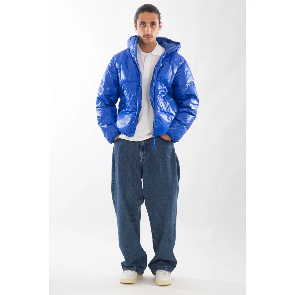 Lacoste Krokodil Donsjack in HJM Blue Heren