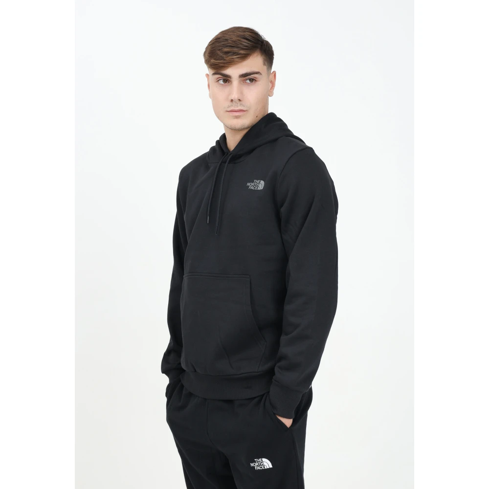 The North Face Zwarte Hoodie Logo Sweatshirt Mannen Black Heren