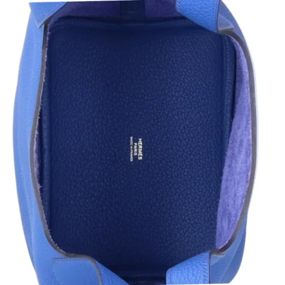Hermès Vintage Pre-owned Fabric handbags Blue Dames