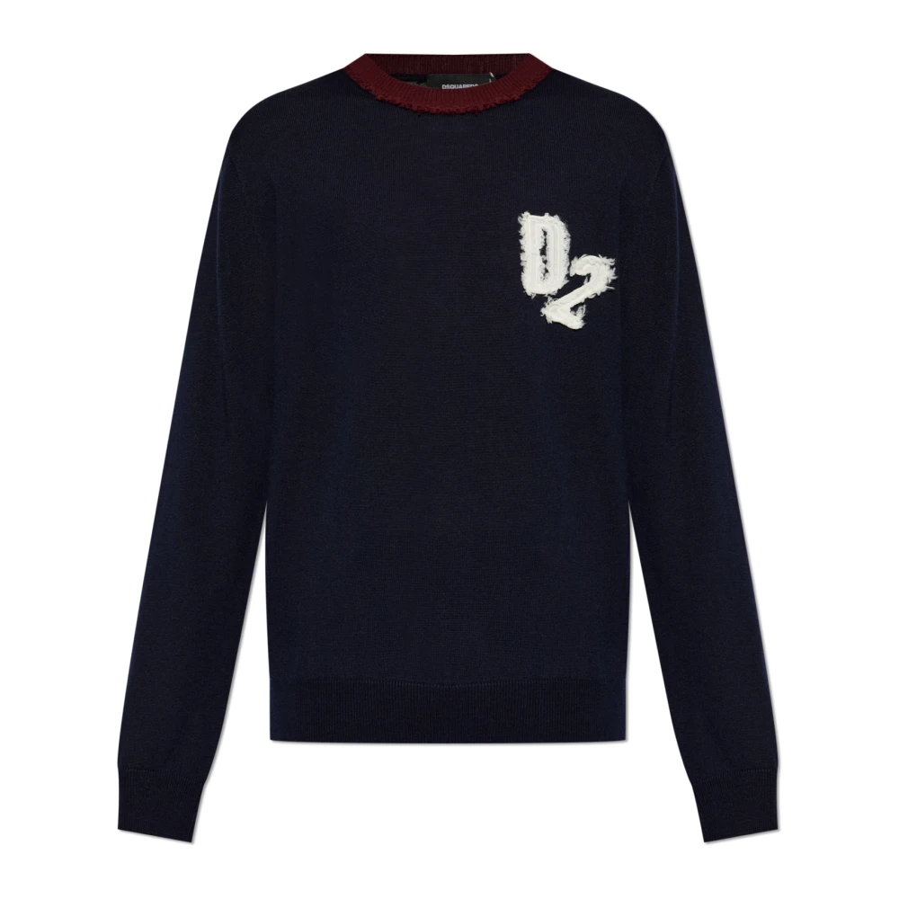 Dsquared2 , Herren, Strickwaren, Blau, L