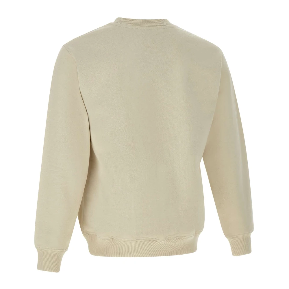 Drole de Monsieur Klassieke Slogan Katoenen T-shirt Zand Beige Heren