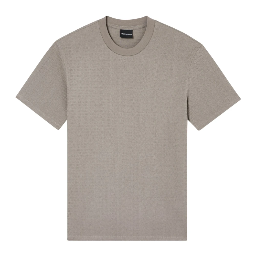 Emporio Armani Herr Beige Toppar L, Kortärmad T-Shirt