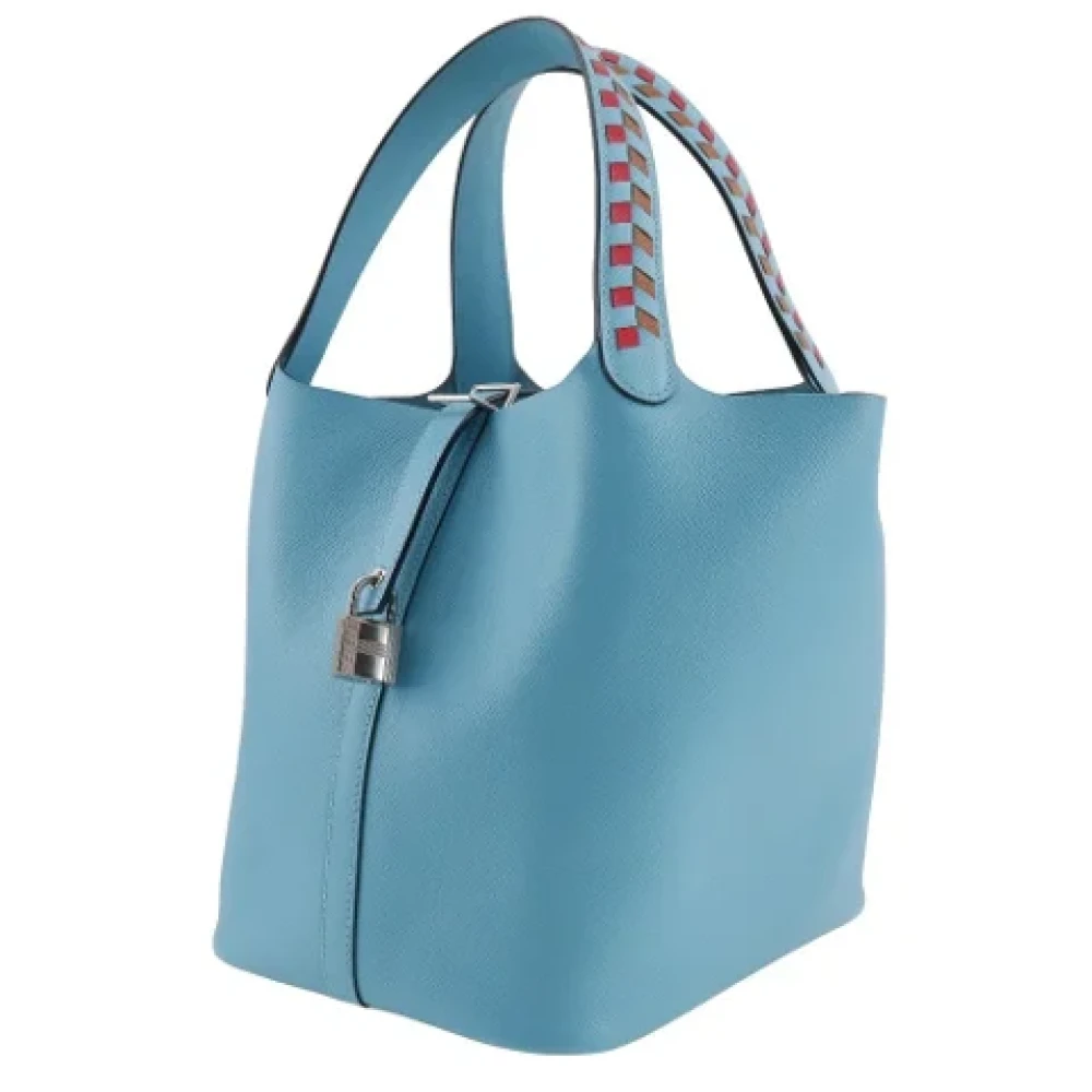 Hermès Vintage Pre-owned Fabric handbags Blue Dames
