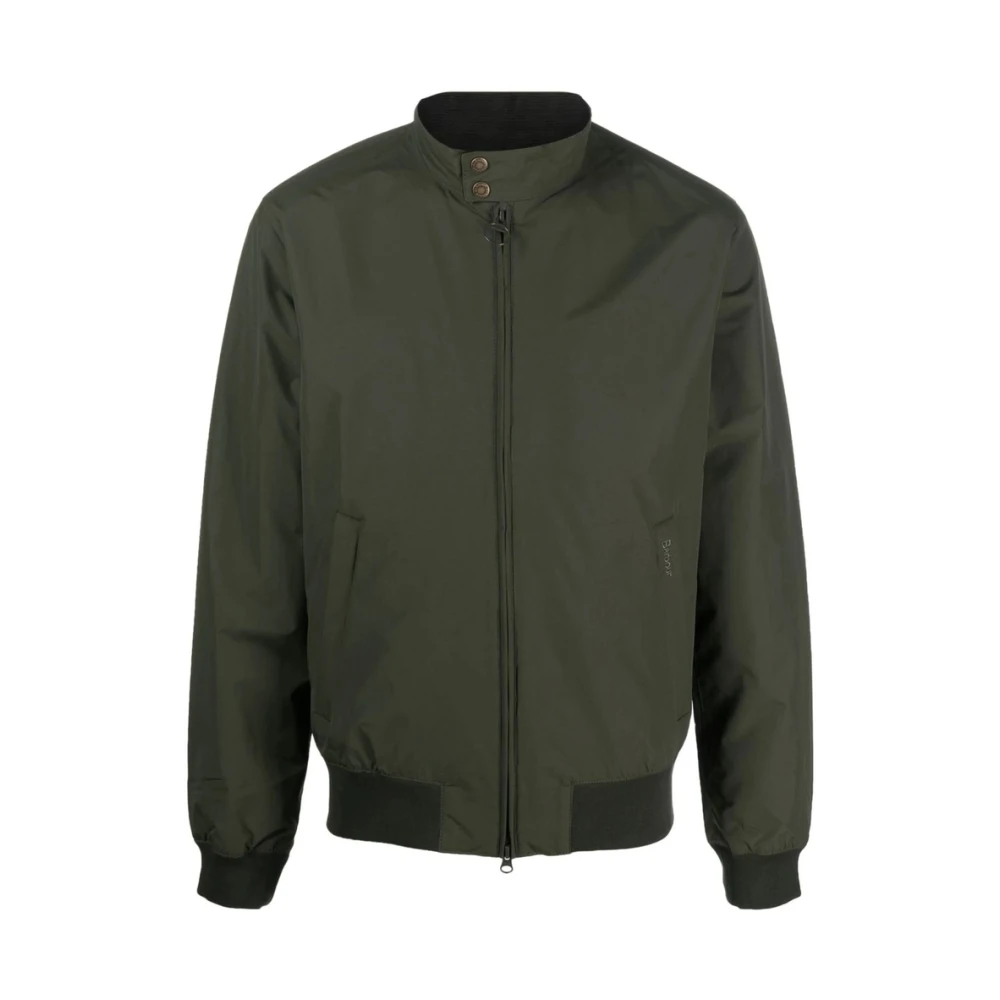 Barbour Olijfgroen Lichtgewicht Katoenen Jas Green Heren