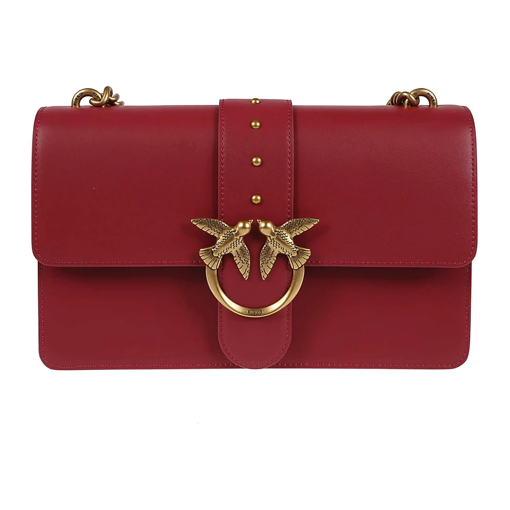 Pinko Women's Red Love One Classic Simply Bag