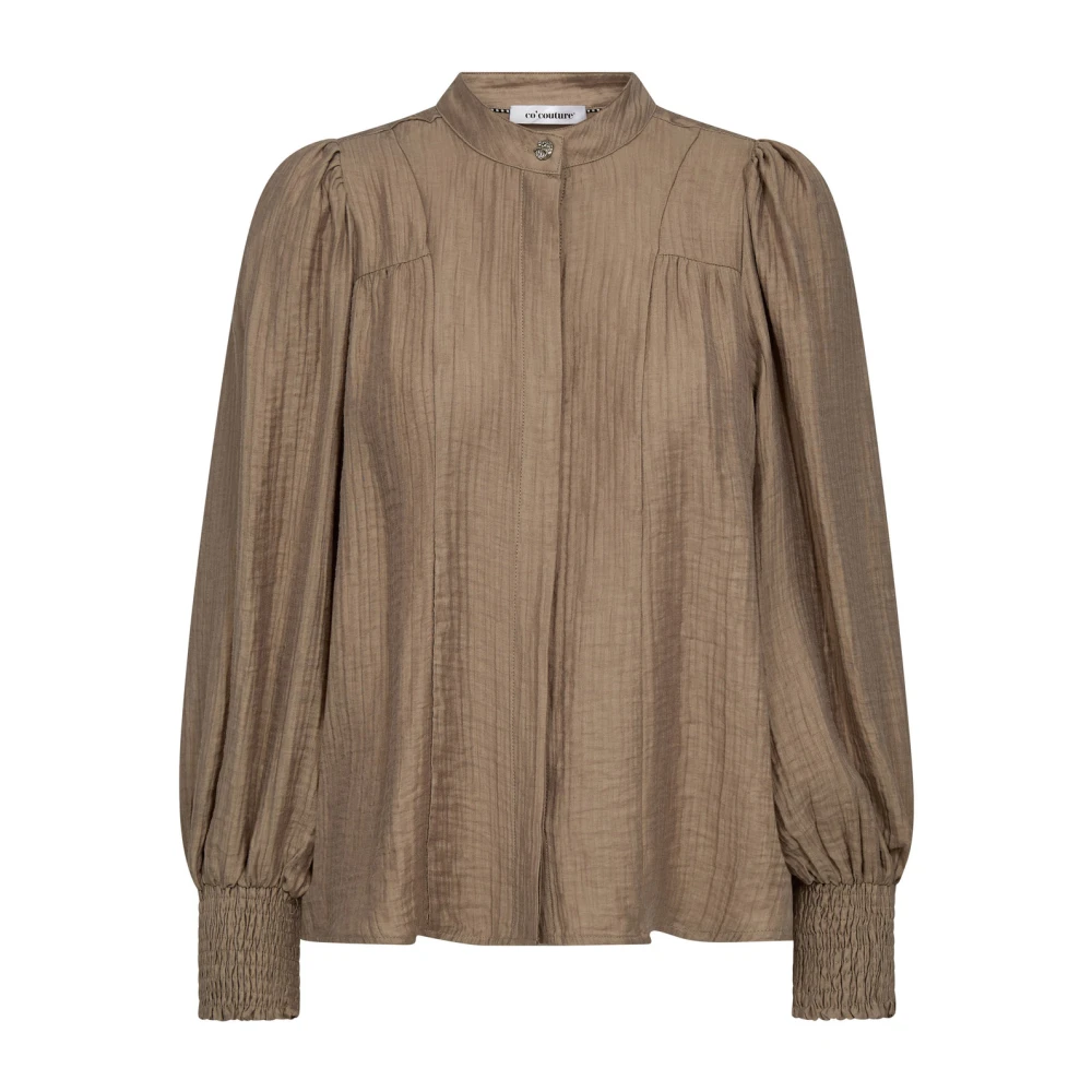 Co'couture Women's Brown Blouses, L, Tassycc Shirt