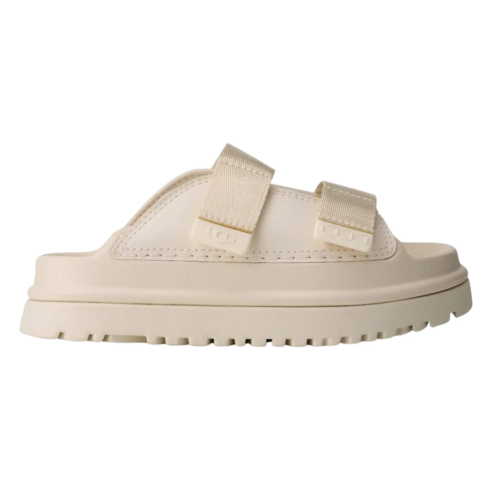 Ugg Girls Cream Goldenglow Slide Ivory - Size Eu 35 UK 2 Kids - Image 5