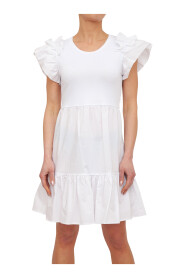 Biała Sukienka z Bawełny