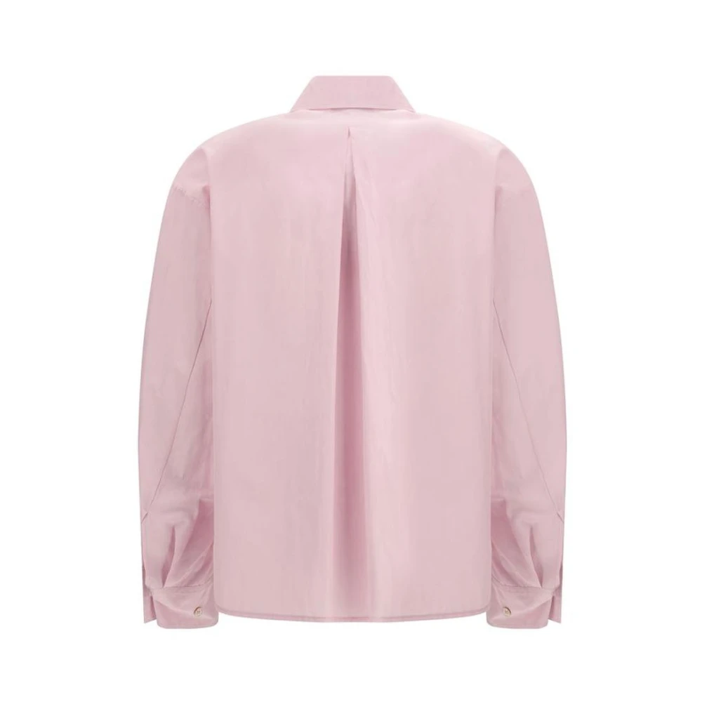 Forte Roze Poplin Polo Shirt Pink Dames