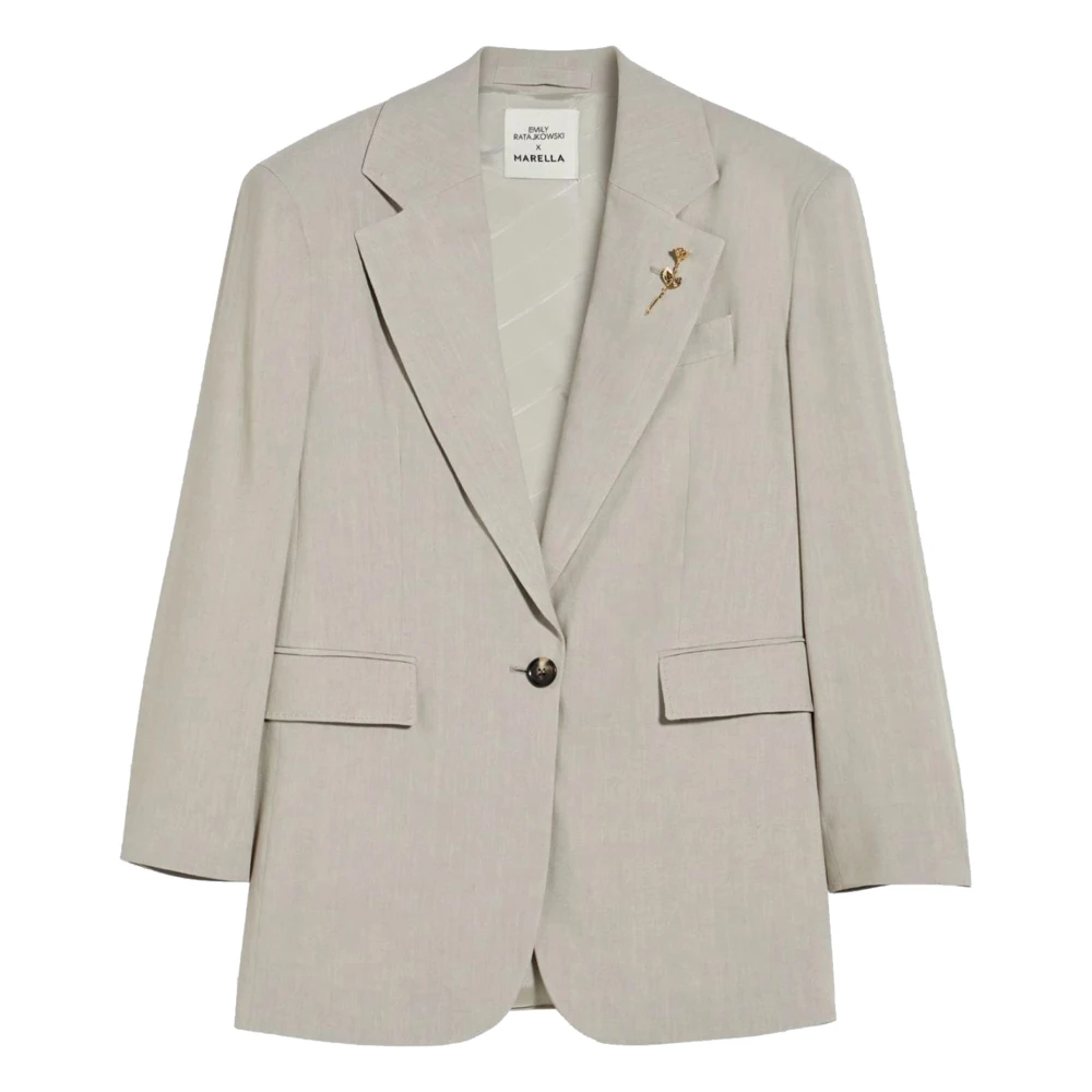 Marella Stijlvolle Over Shirt Gray Dames
