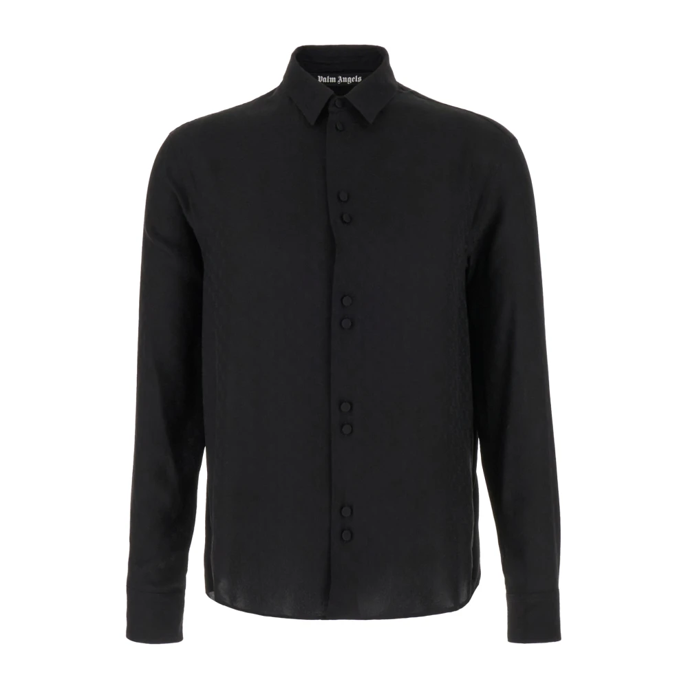 Palm Angels Casual Shirts Black Heren