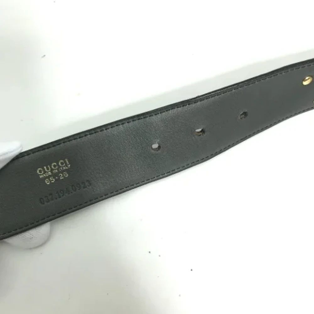 Gucci Vintage Pre-owned Leather belts Black Dames