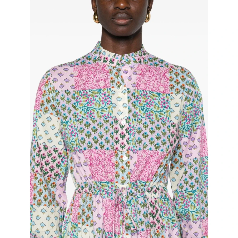 MC2 Saint Barth Patchwork Print Jurk Multicolor Dames