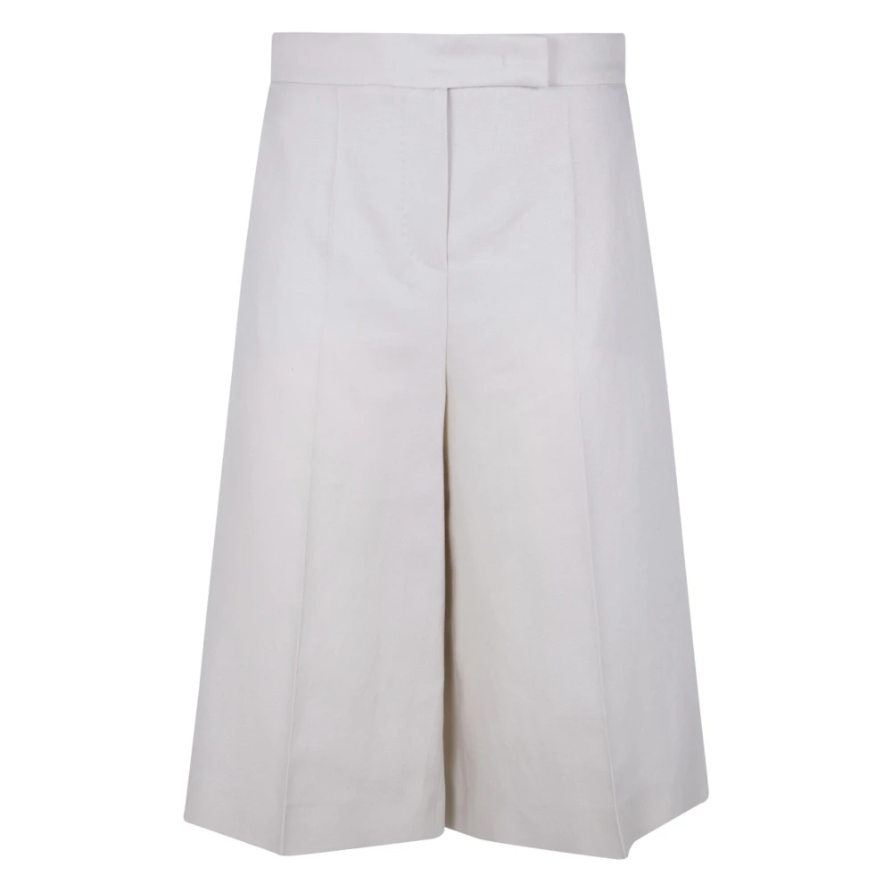 Max Mara Mujer Beige - Pantalones Cortos Bermuda De Lino Kaki - Shorts - Xs - Pantalones Cortos Bermuda De Lino Kaki
