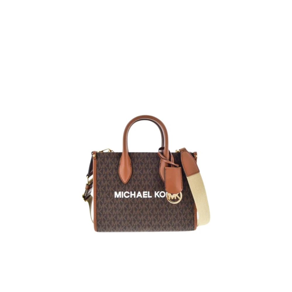 Michael Kors Bruine Mirella Shopping Tas met Slot Brown Dames