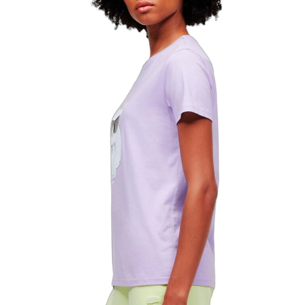 Karl Lagerfeld Ikonik Choupette Lavendel T-shirt Purple Dames