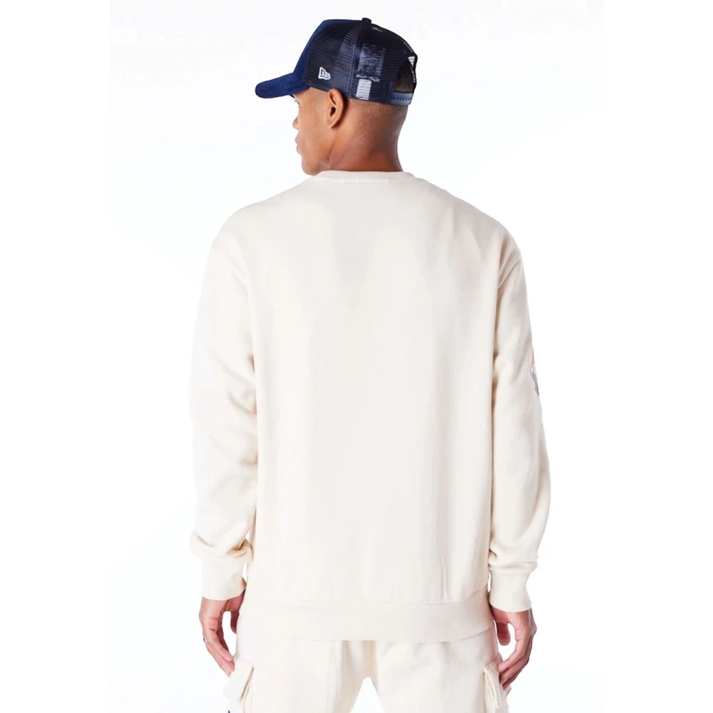 new era Oversize New York Yankees Sweater Beige Heren