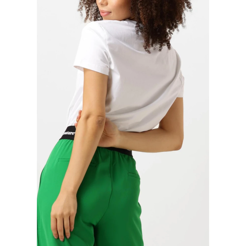 Co'Couture Glitter Tee voor stijlvolle vrouwen White Dames