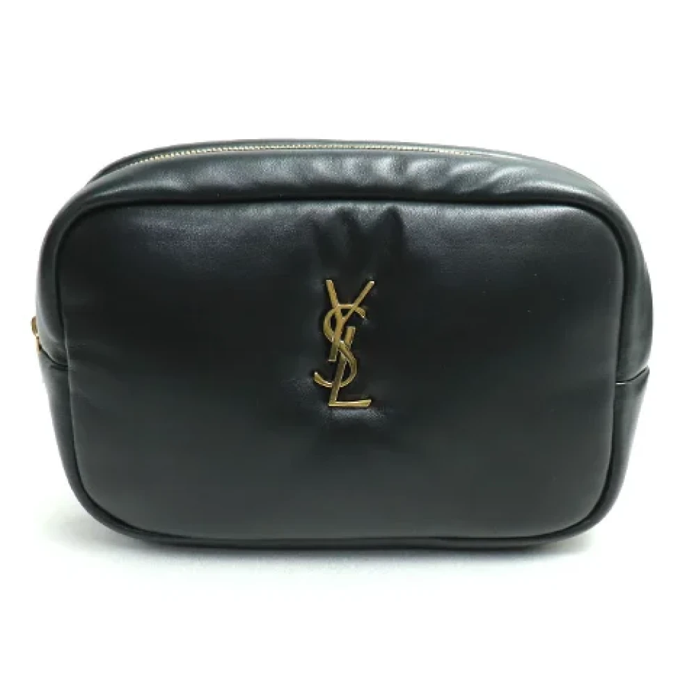 Yves Saint Laurent Vintage Pre-owned Leather handbags Black Dames