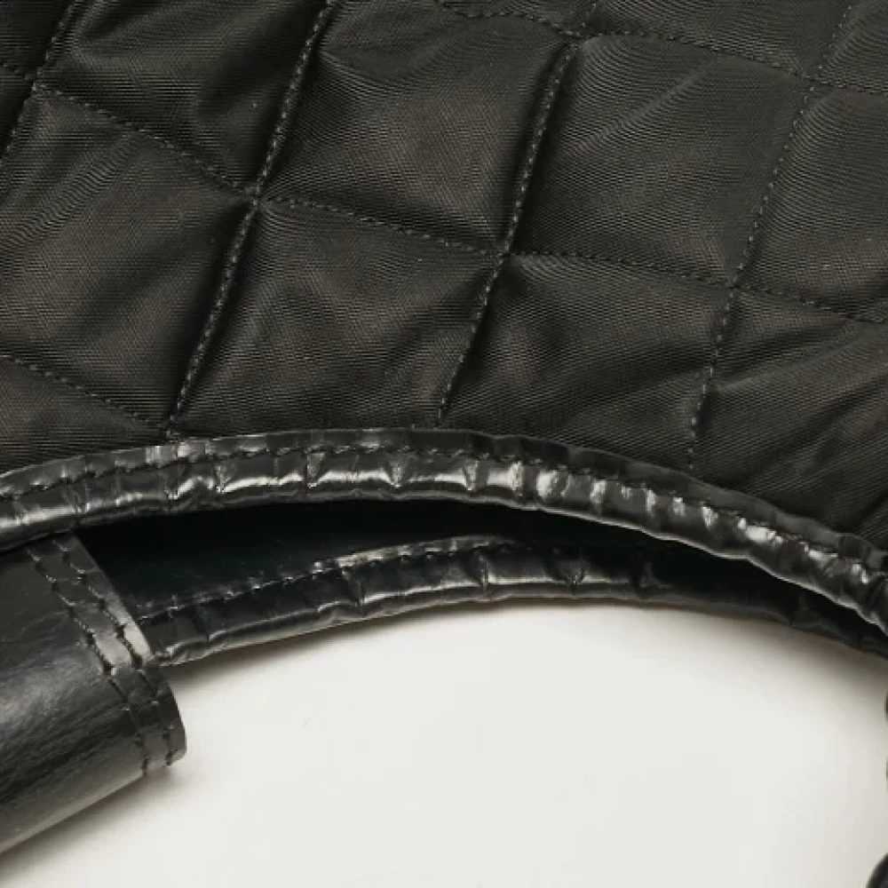 Burberry Vintage Pre-owned Leather handbags Black Dames