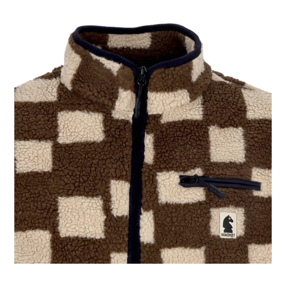 Market Chess Club Teddy Bear Sherpa Jack Brown Heren