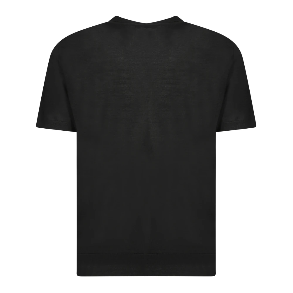 Daniele Fiesoli Luxe Zwarte Gebreide Kleding Aw24 Black Heren
