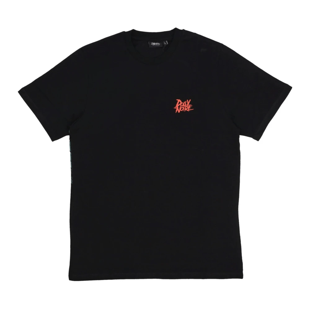 Dolly Noire Zwarte heren tee met zeefdruk Black Heren