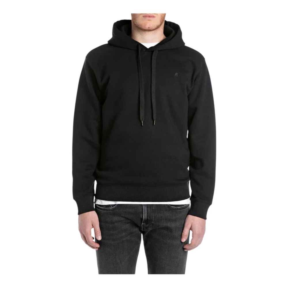 Replay Hoodie met capuchon Black Heren