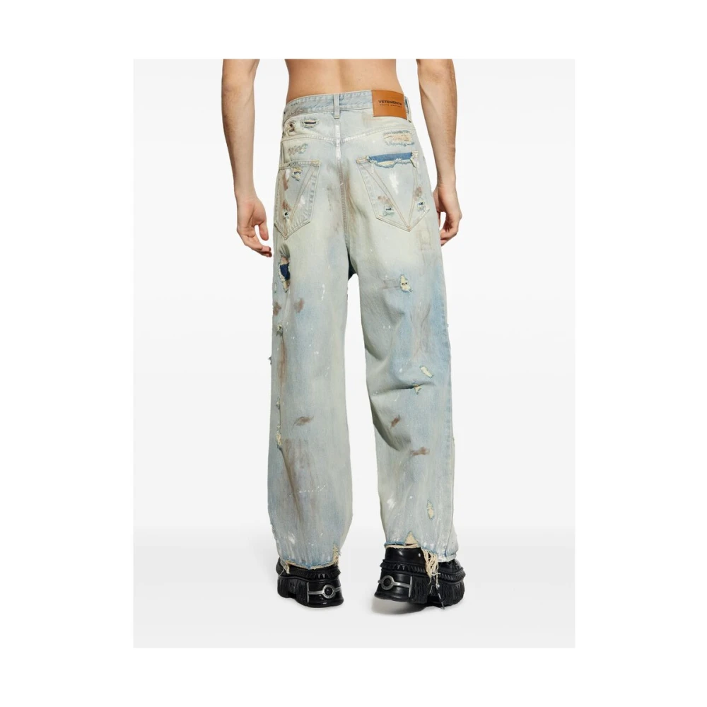 Vetements Lichtblauwe Klassieke Vijf Zakken Jeans Blue Heren