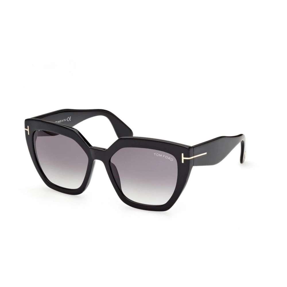 Tom Ford Donna Nero/Grigio Ft0939 Phoebe 01B Occhiali Da Sole Acetato Squadrata Normale Sfumato - Immagine 5