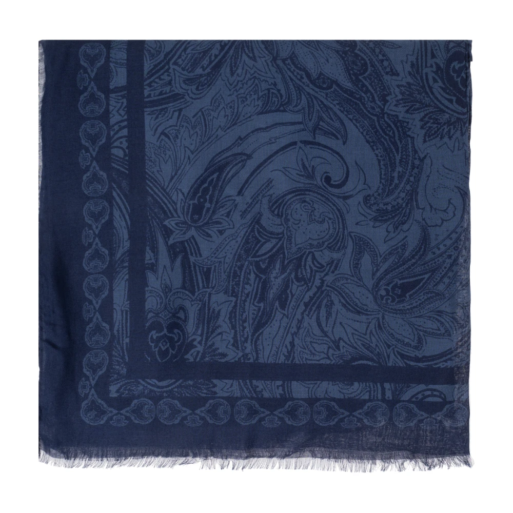 Etro Mönstrad halsduk Blue, Herr