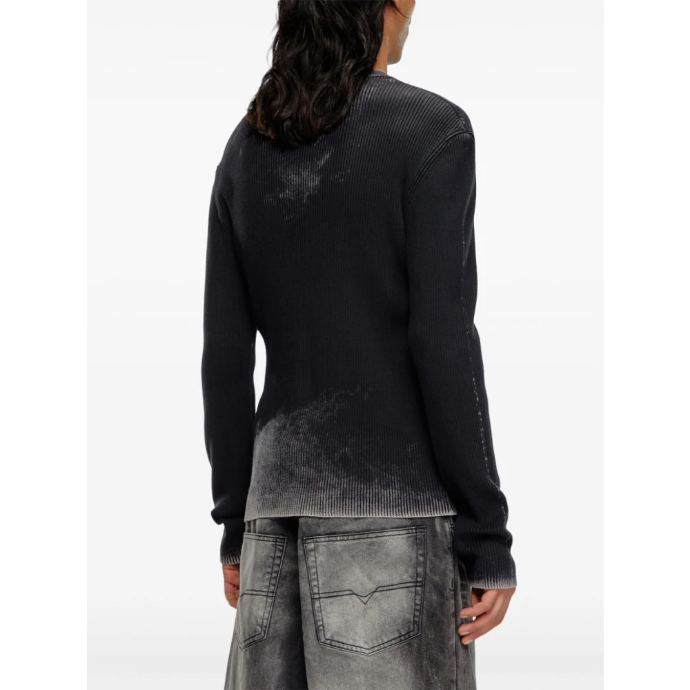 Diesel Stijlvolle Pullover met K-Darin-A 900 Black Heren