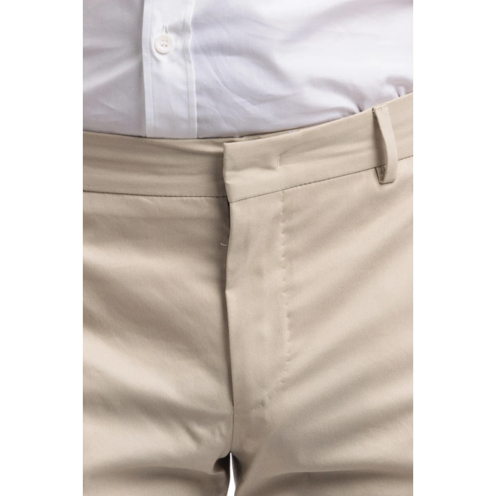 PT Torino Slim-fit Trousers Beige Heren