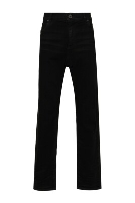 black-denim-straight-leg-jeans