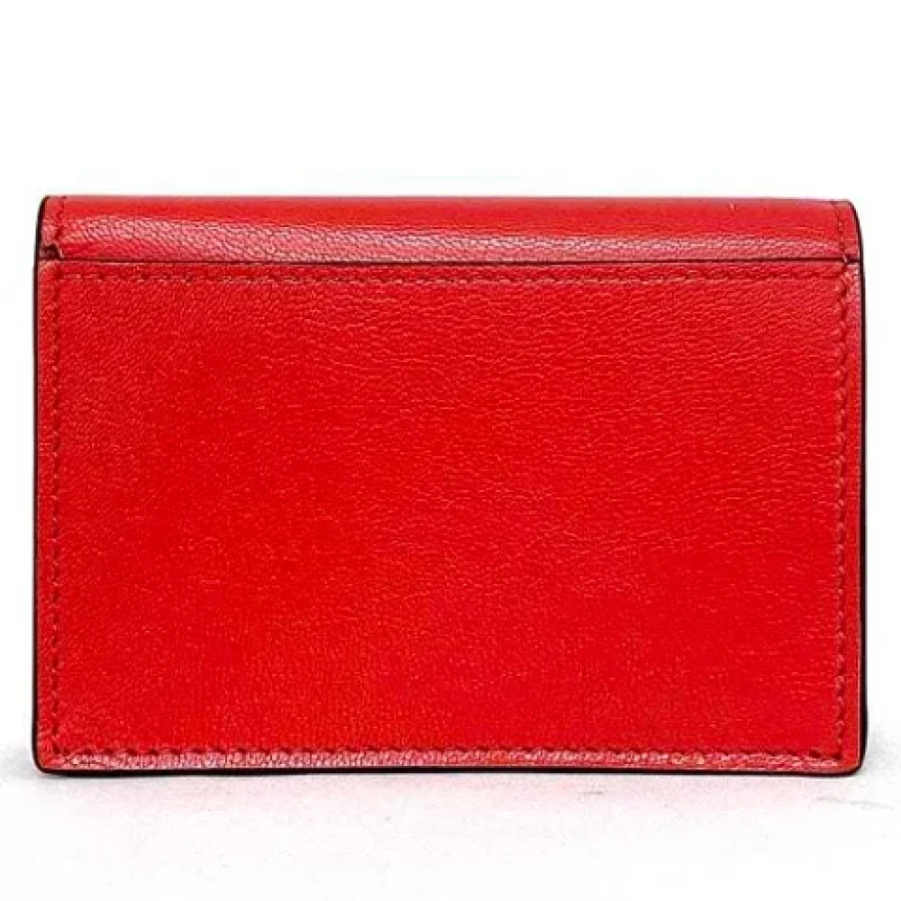 Givenchy Pre-owned Leather wallets Red Dames