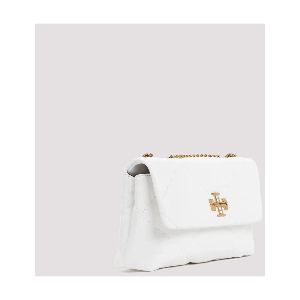TORY BURCH Diamant Quilt Convertible Tas White Dames