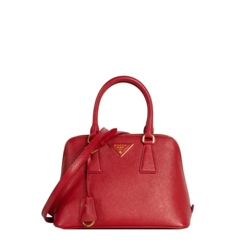 Prada Vintage Pre-owned Leather prada-bags Red Dames